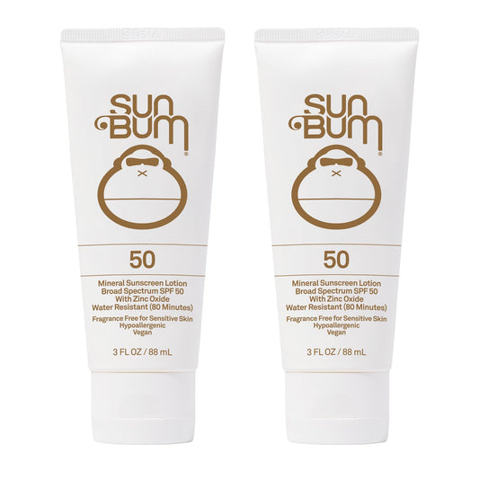Sun Bum Mineral SPF 50 2-pack front view, ready for beach days.