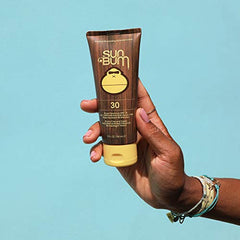 Sun Bum Original SPF 30 bottle highlights Vitamin E benefits for skin
