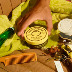 Sun Bum sea spray paired with paste for beachy look