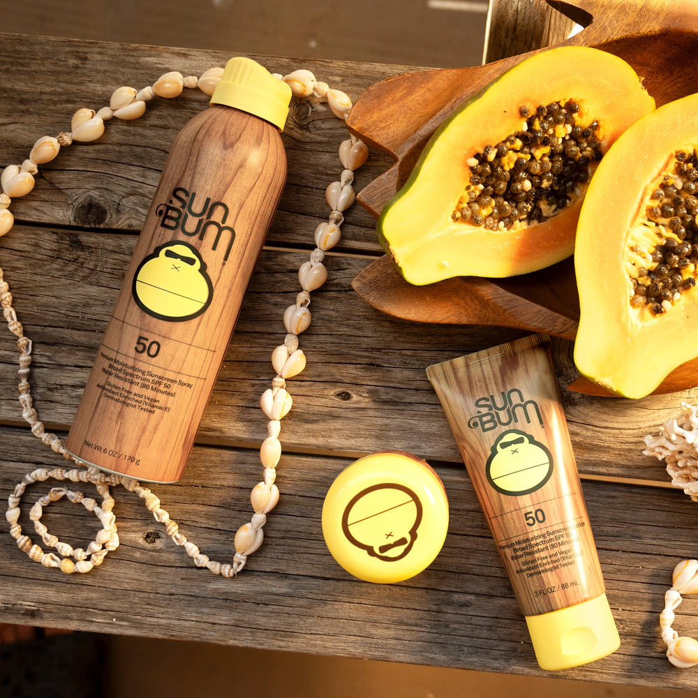 Sun Bum sunscreen application on hands shows smooth, even spread