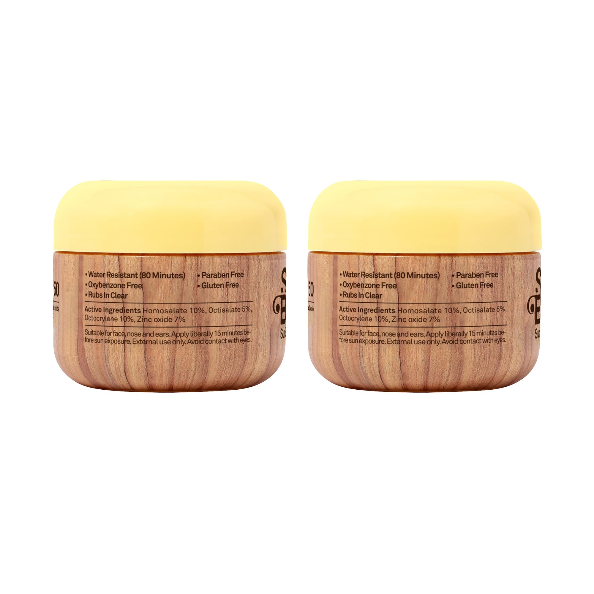 Sun Bum vitamin E and aloe ingredients closeup signals skin nourishment