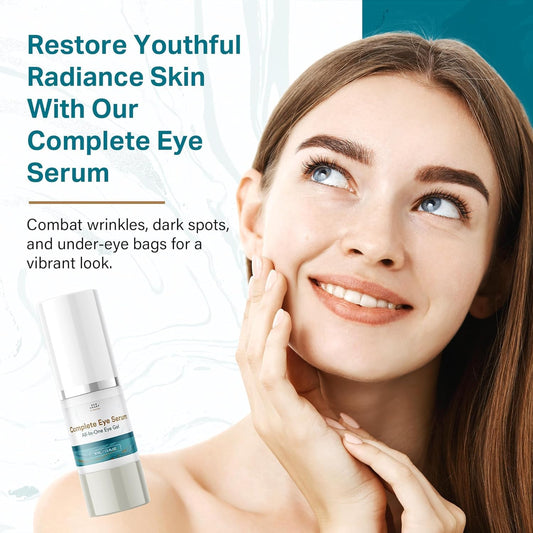 Sun Coast Sciences Complete Eye Serum packaging highlights doctor recommended care