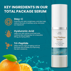 Ingredients highlight: peptides, hyaluronic acid, and vitamin C