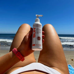 Sun Laboratories by Giesee body tanning lotion for streak-free, long-lasting color.