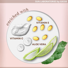 Sun Laboratories by Giesee natural ingredients keep skin hydrated during wear.