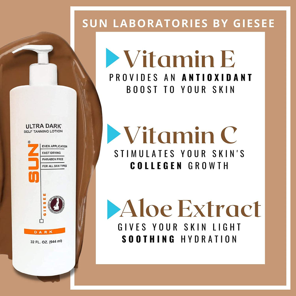 Self-tanner mitt with Sun Laboratories by Giesee offers smooth, even application.