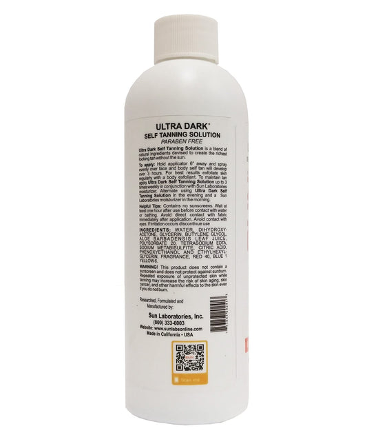 Sun Labs Self-Tanning Spray Ultra Dark 3-Pack pump-dispense demonstrates easy application.