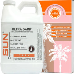 Sun Labs Ultra Dark spray tan bottle for a rich, sunless shade