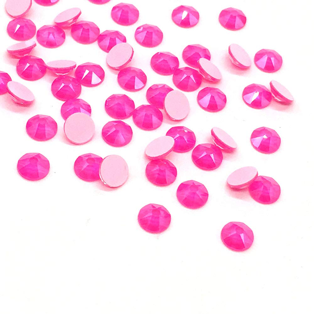 Sun Tangerine Swarovski 2088 Electric Pink SS16 flat backs for durable nail art embellishment