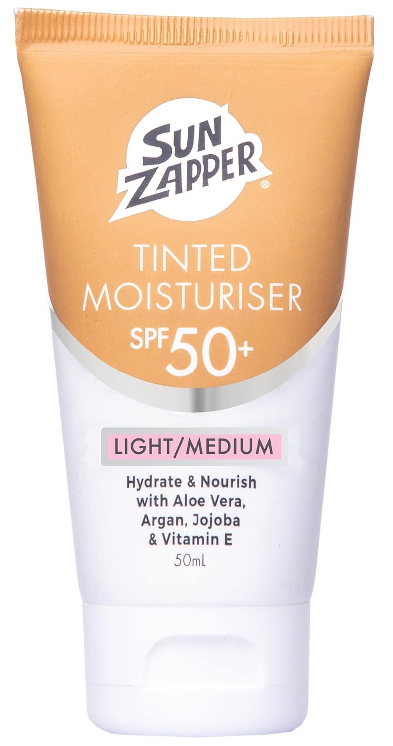 Sun Zapper BB Cream bottle front with SPF 50+ protection for daily wear.