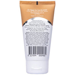 Sun Zapper BB Cream SPF 50+ ingredients panel features aloe and Kakadu Plum.