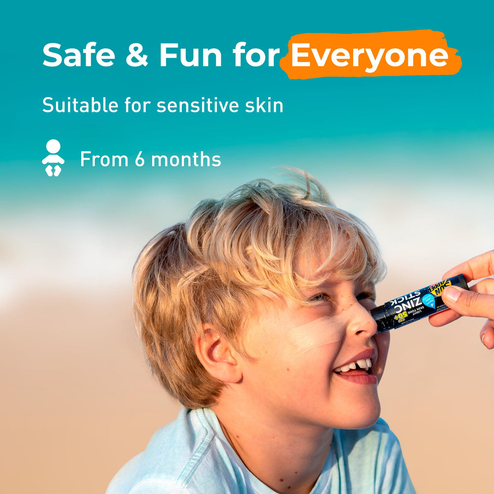 Sun Zapper stick used on body during outdoor workouts or play