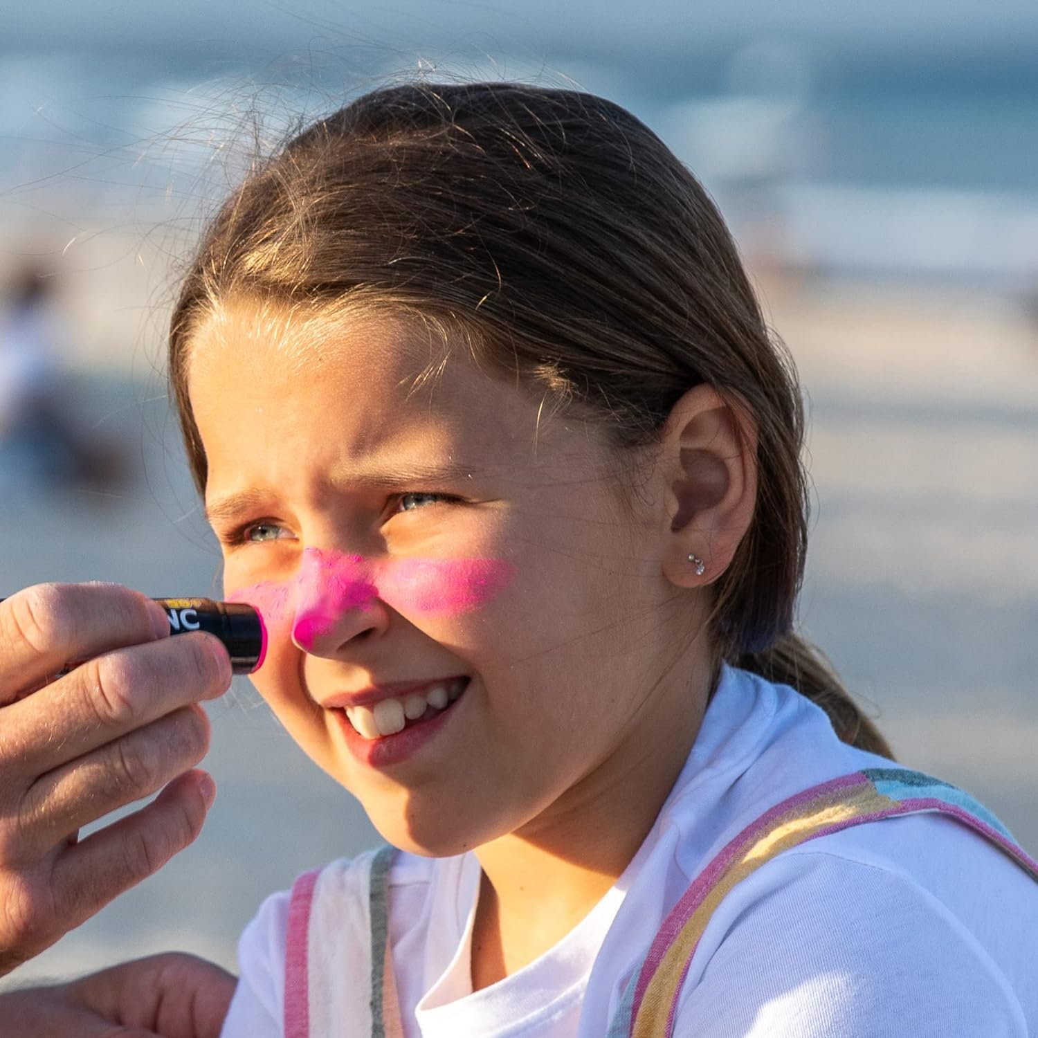 Sun Zapper kid-friendly pink stick suitable for children over 6 months