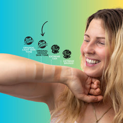Sun Zapper on-the-go sport use during surfing and climbing