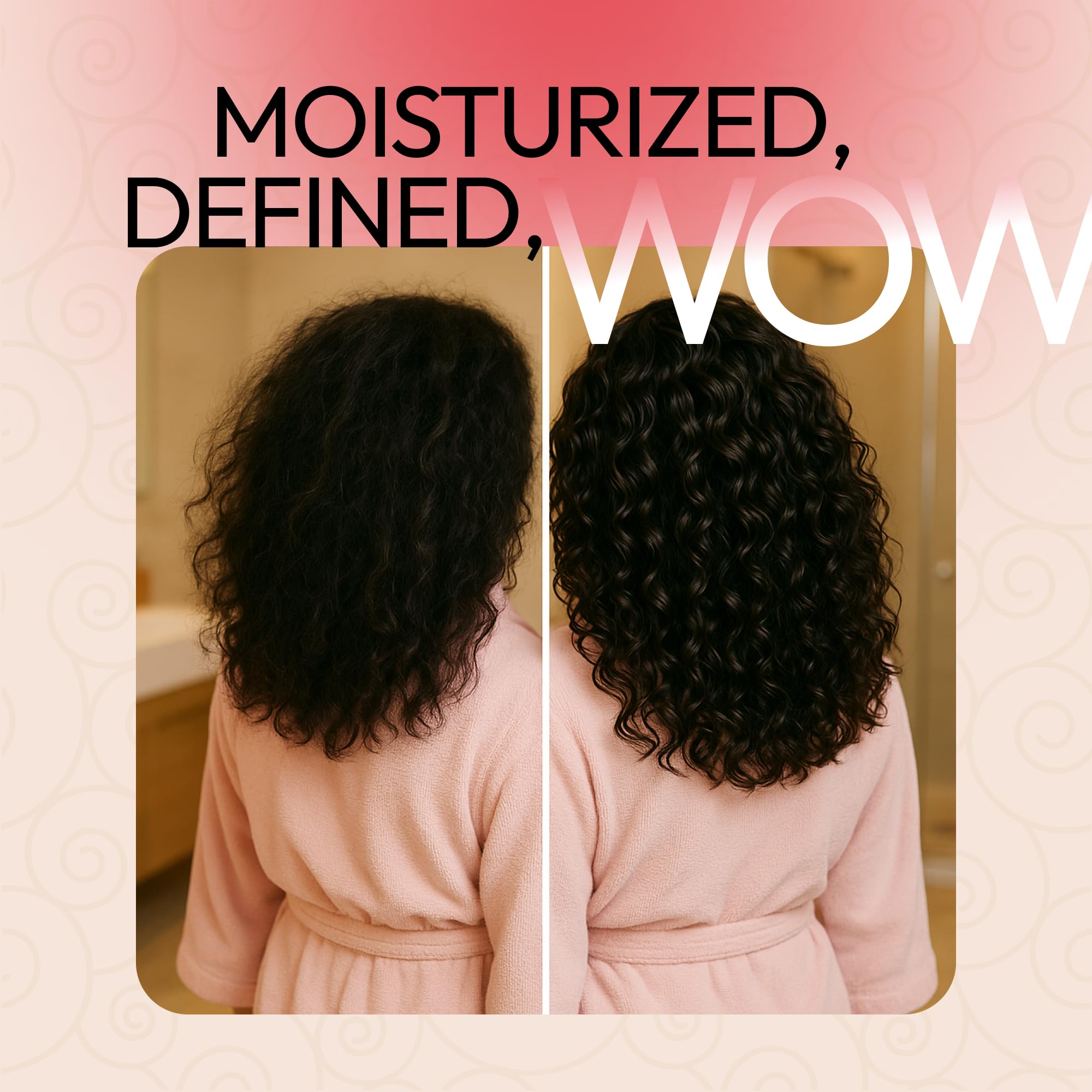 SUNATORIA Curl Cream hands application shows even distribution on waves