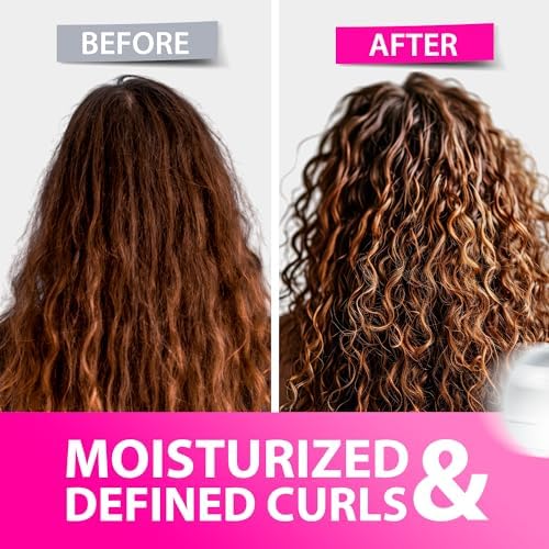 SUNATORIA Curly Hair Mask on wavy hair shows defined curls.