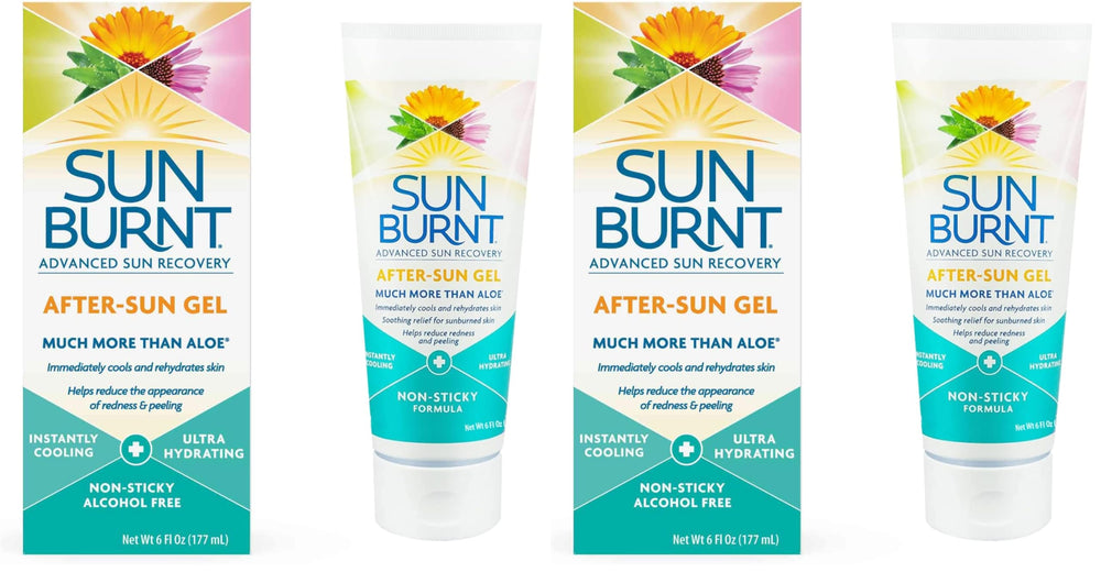 Sunburnt EMCW9 aloe vera gel bottle with clear formula for soothing skin