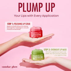 Overnight hydration with Sundae Glow lip mask for ultra-soft lips