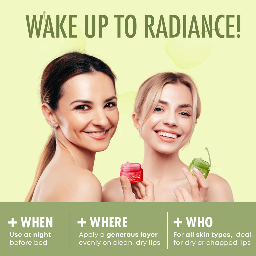 Nourishing blend of shea butter and jojoba oil in Sundae Glow lip care