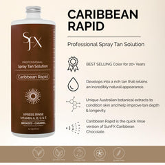 SunFX Caribbean Rapid ingredients highlight Kakadu plum and finger lime caviar for hydration and brightness