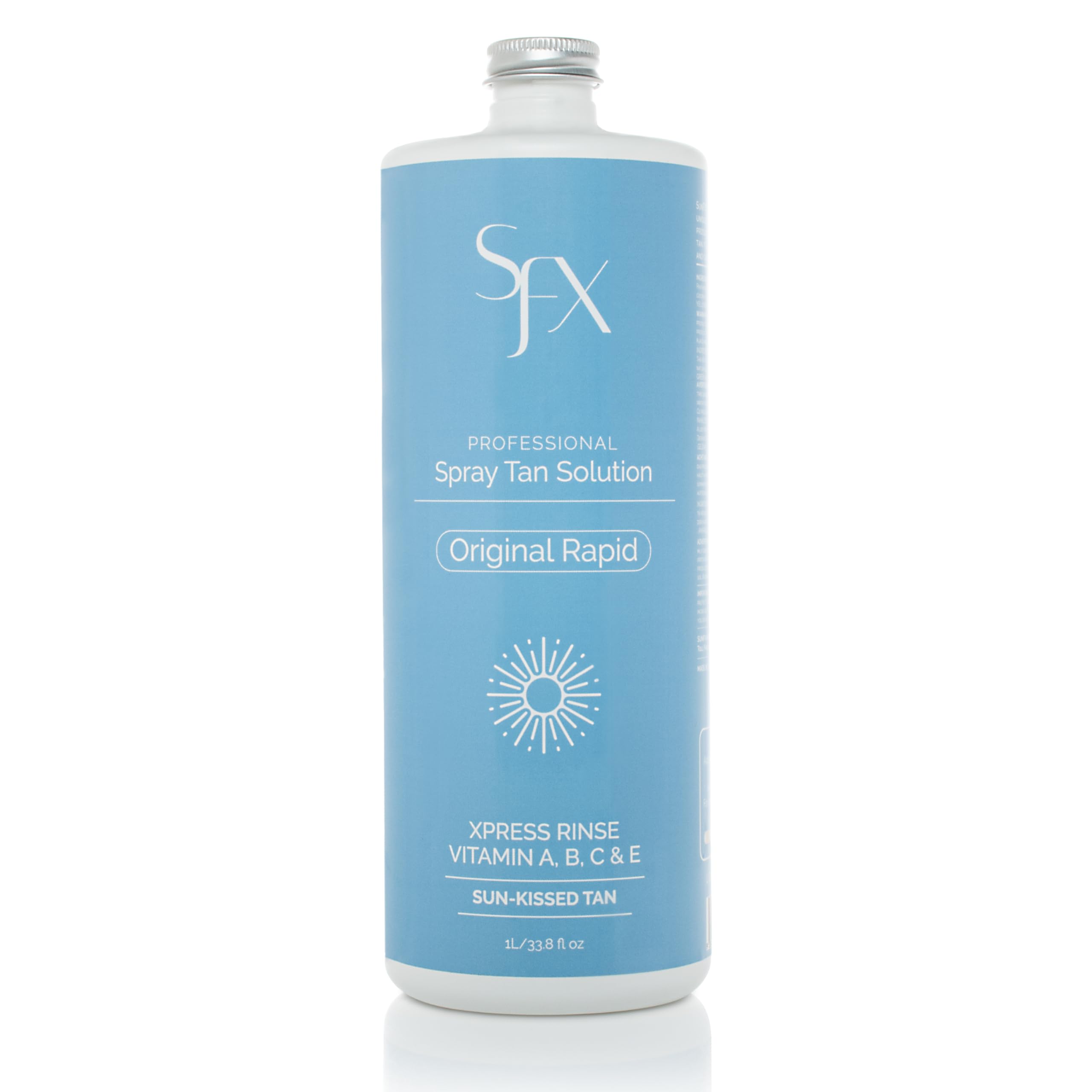 SunFX Rapid bottle pour demonstrates easy setup for a natural sun-kissed glow.