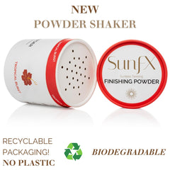 SunFX talc-free formula respects skin and enhances daytime wear.