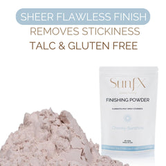 SunFX tropical scent finishing powder enhancing the sunless tan ritual