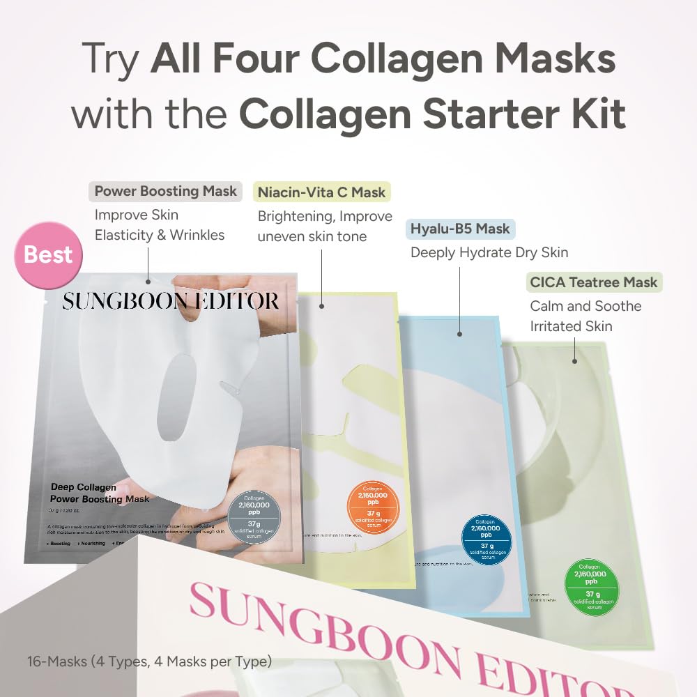 SUNGBOON EDITOR Deep Collagen Overnight Mask with Niacinamide application for enhanced hydration