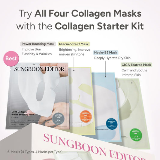 SUNGBOON EDITOR Deep Collagen Overnight Mask with Niacinamide application for enhanced hydration