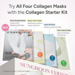 SUNGBOON EDITOR Deep Collagen Overnight Mask with Niacinamide application for enhanced hydration