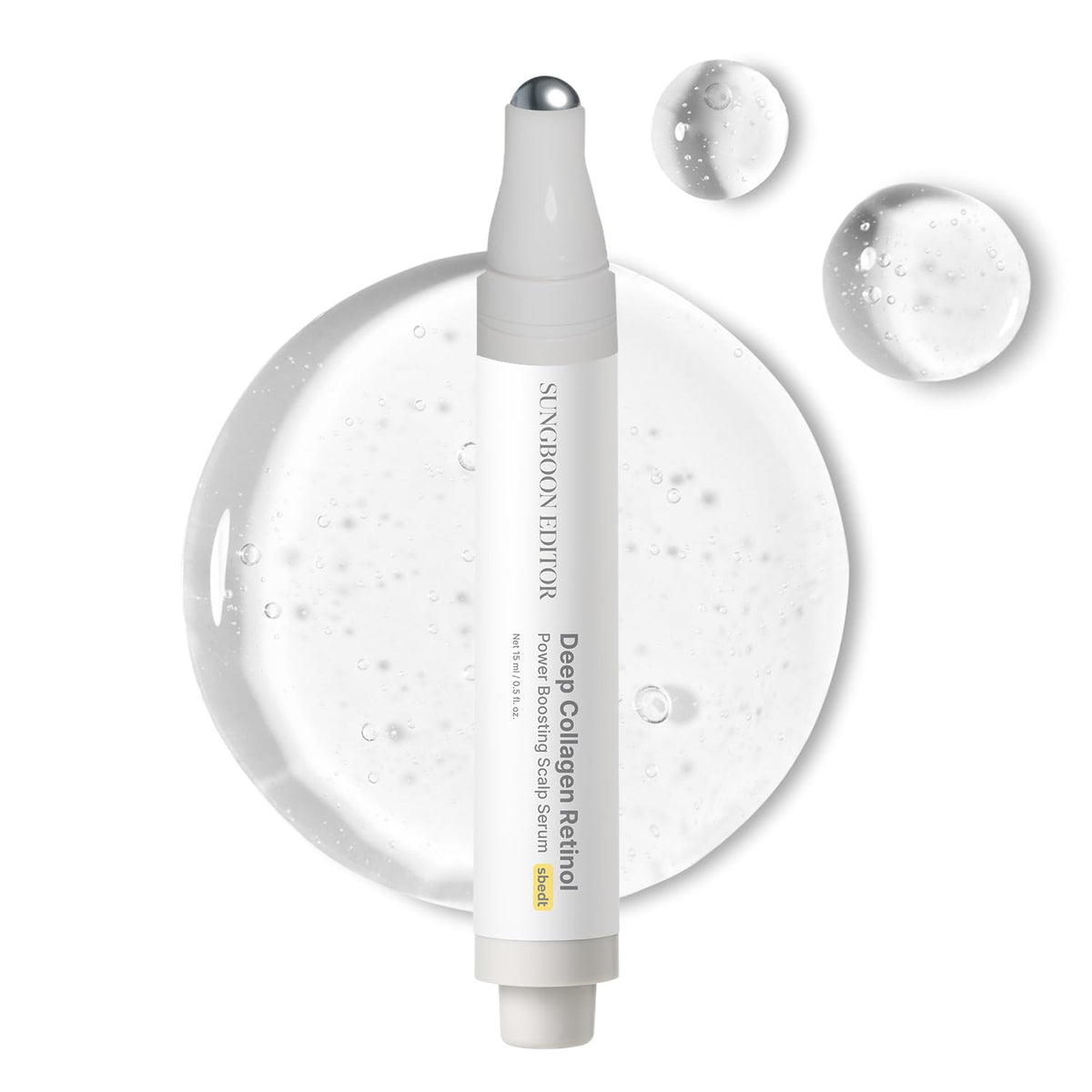 SUNGBOON EDITOR Deep Collagen Retinol Scalp Serum bottle for targeted scalp care