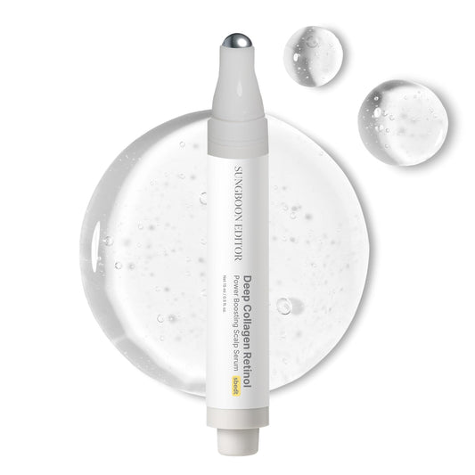 SUNGBOON EDITOR Deep Collagen Retinol Scalp Serum bottle for targeted scalp care