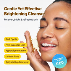 SUNGBOON EDITOR Kojic Turmeric Cleanser close-up of a smooth gel texture for mild cleansing.