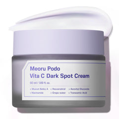 SUNGBOON EDITOR Meoru Podo Vita C Brightening Cream jar shows rich texture for brighter skin.