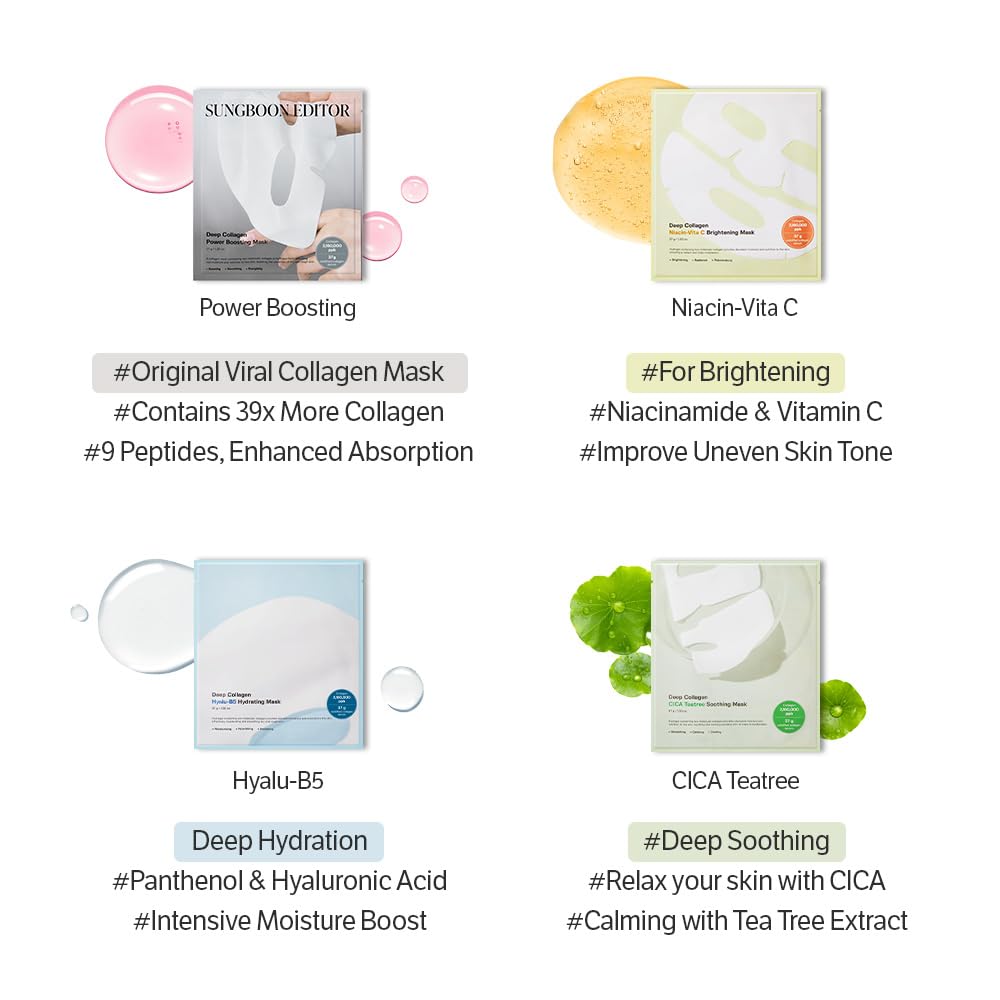 SUNGBOON EDITOR Skin elasticity support from peptide-rich formula