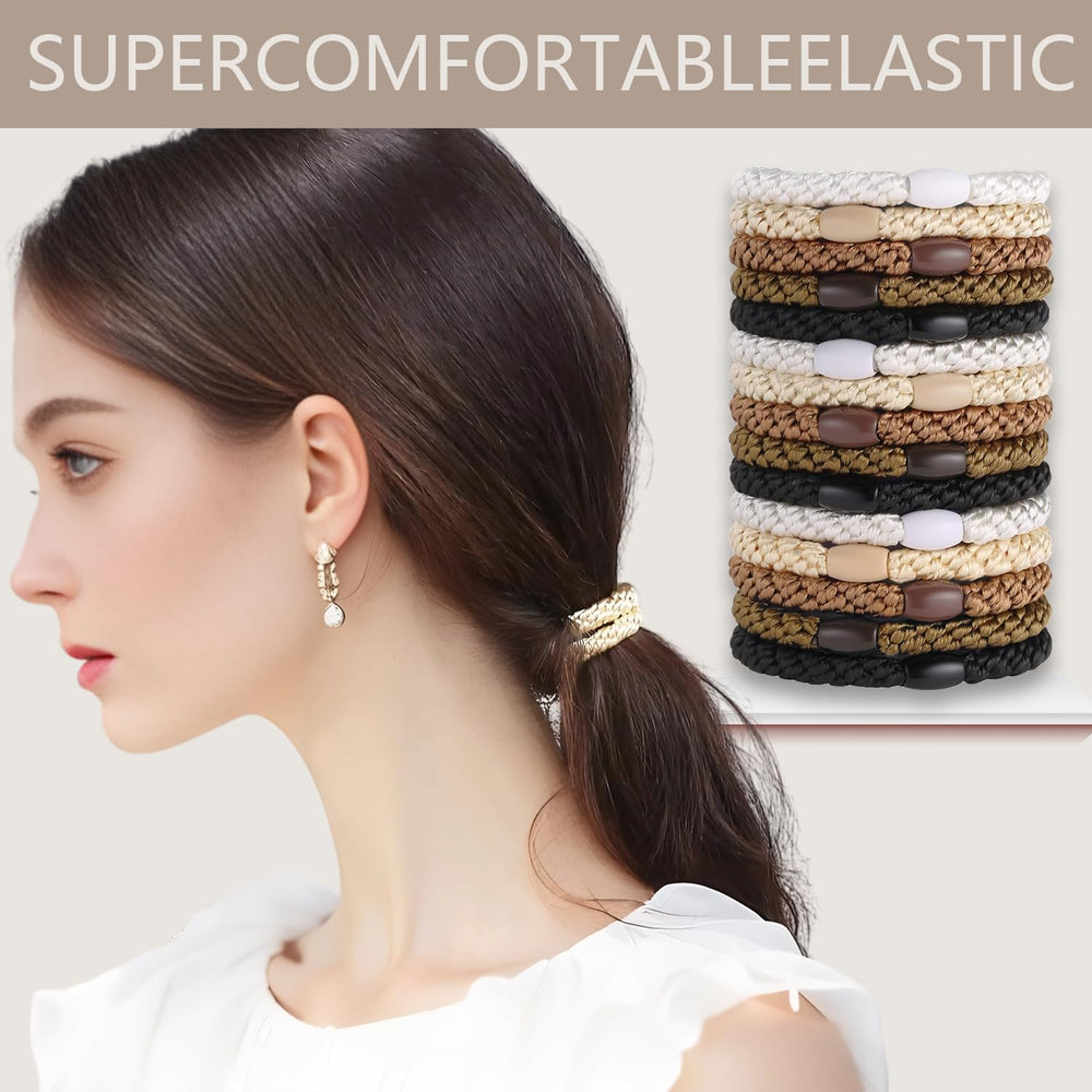 Suniya high-elastic ponytail holders grip without pulling