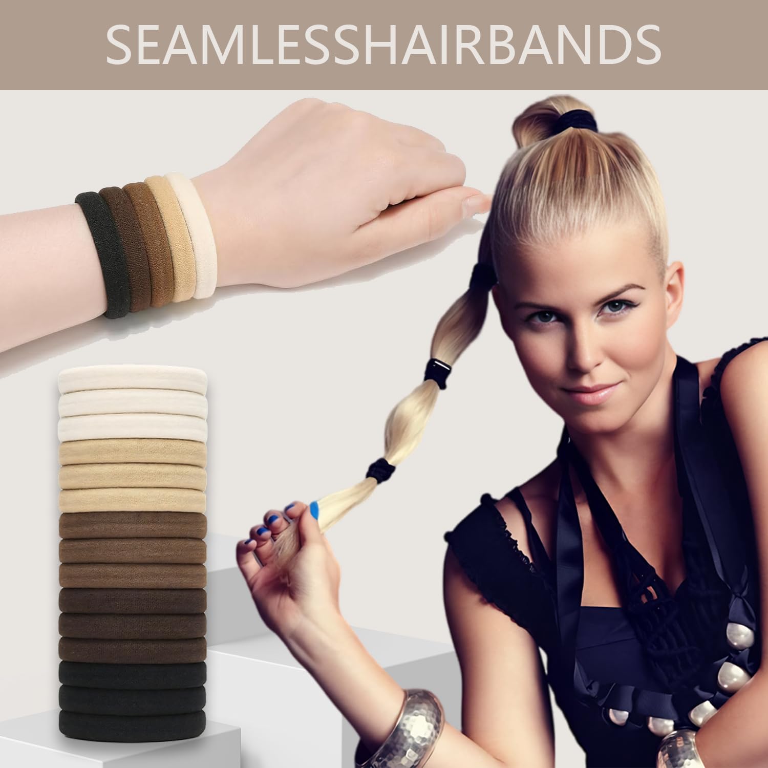 Suniya seamless hair accessories for tangle-free, secure styling