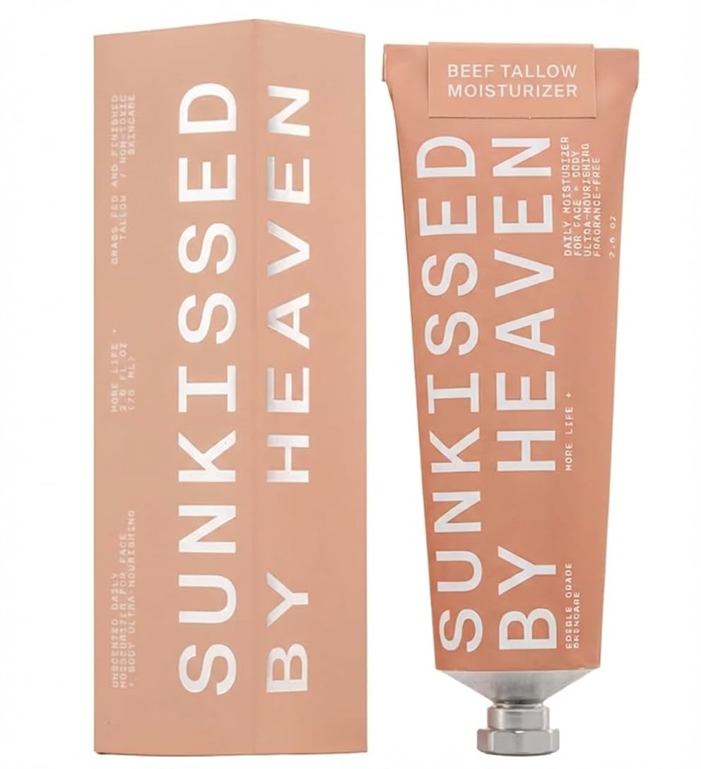 Sunkissed By Heaven beef tallow face balm texture for smooth absorption