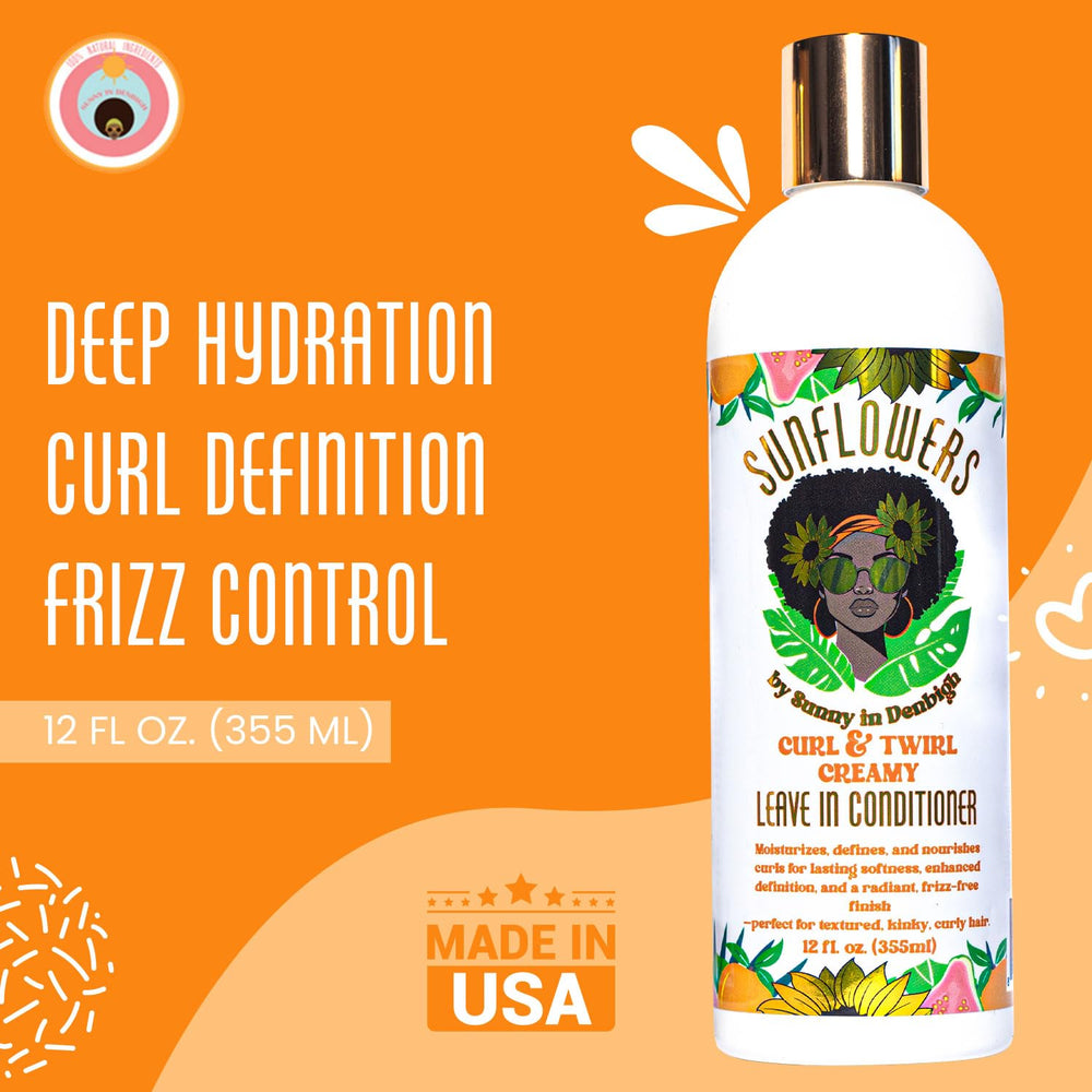 Sunny in Denbigh Curl-Twirl application on textured hair improves manageability.
