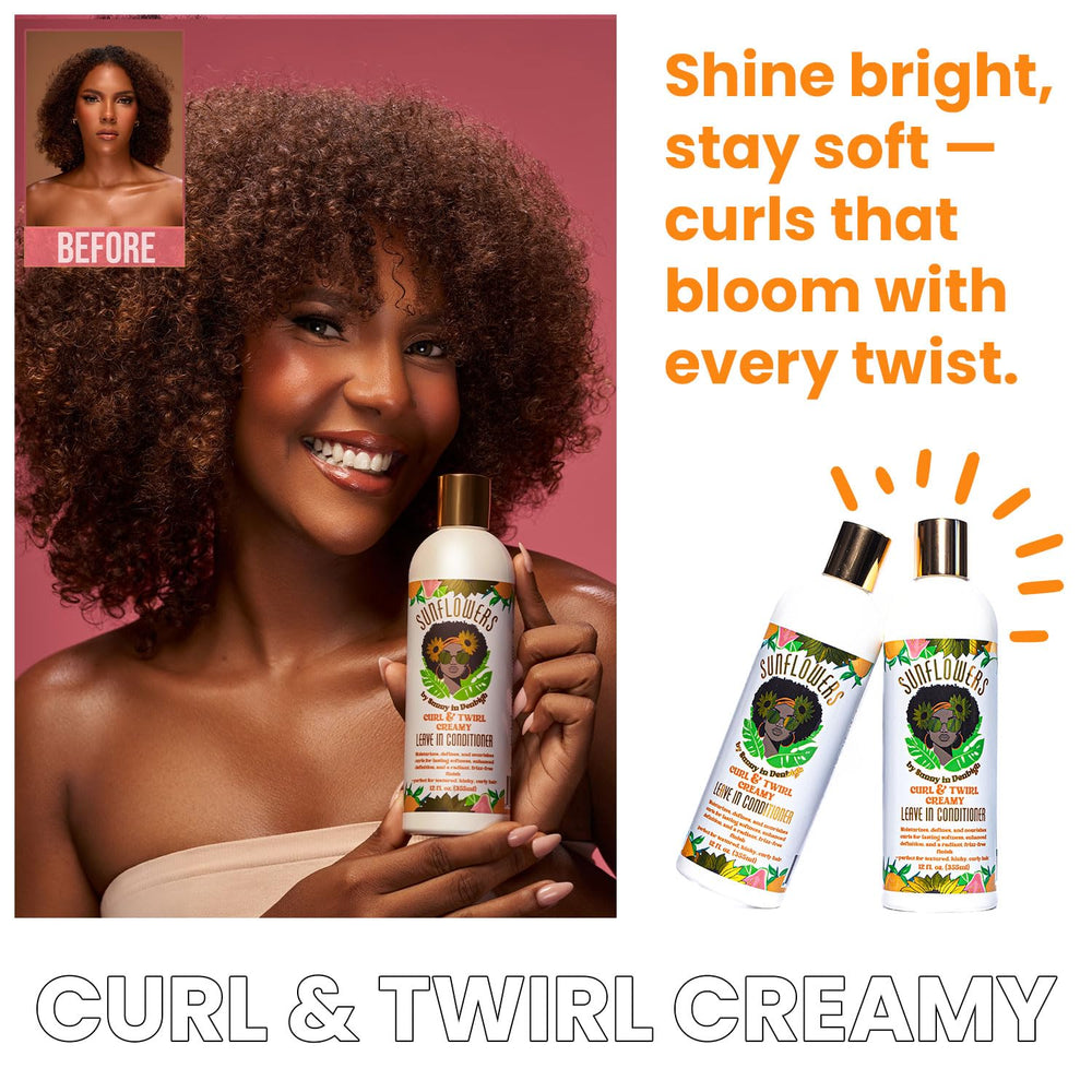 Sunny in Denbigh Frizz-Control for weather-ready curls.