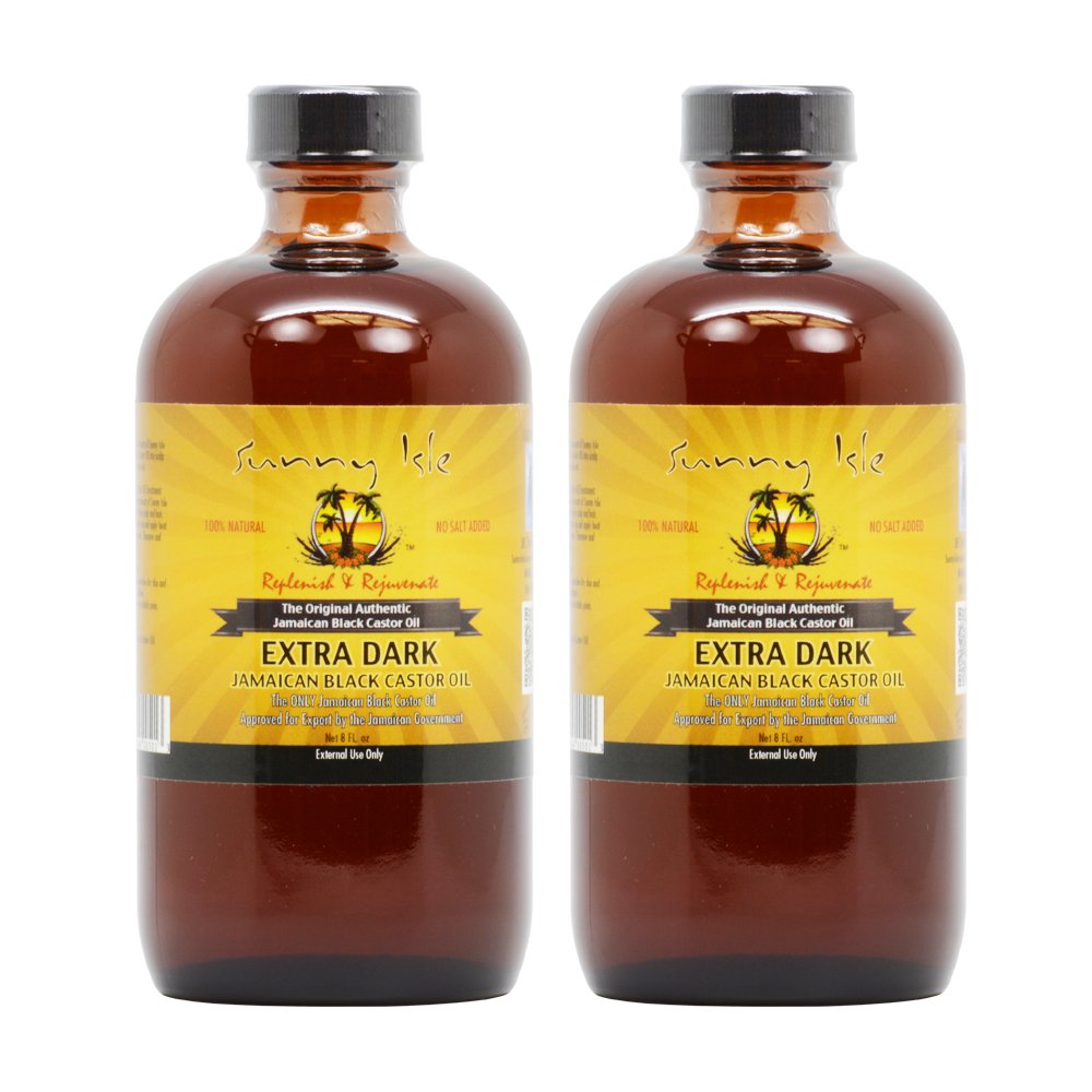 Sunny Isle Jamaican Black Castor Oil Extra Dark pack-2 highlighting convenient size for daily conditioning
