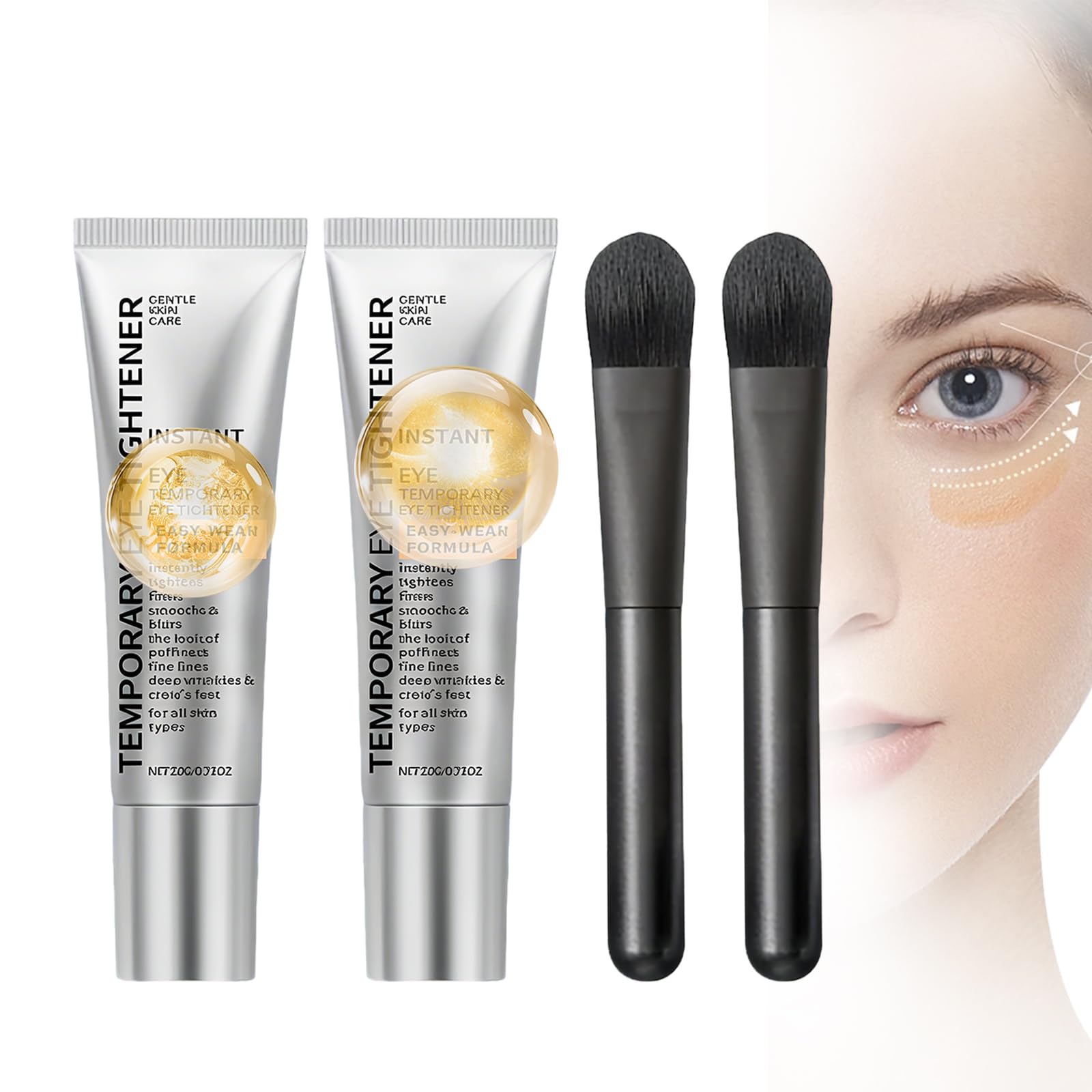 Sunnydeer Perfection Eye Tightener duo pack with sleek tubes for quick touch-ups