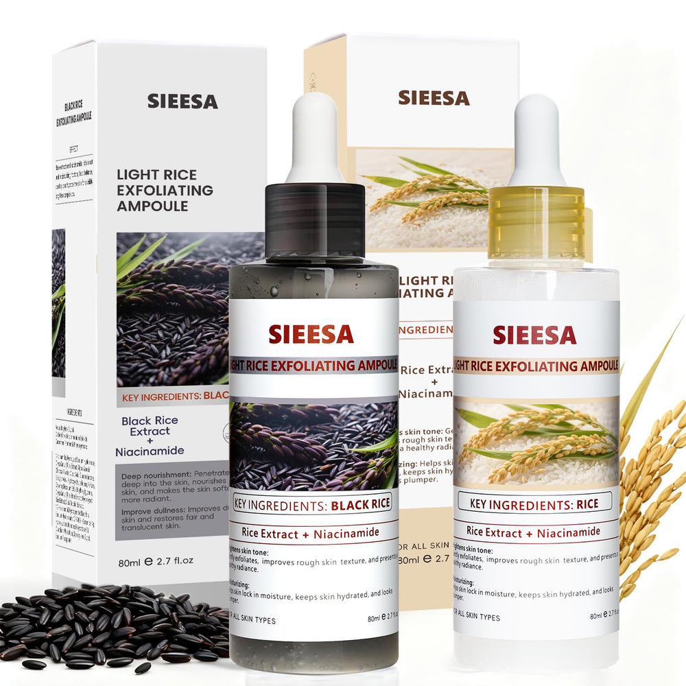 Sunohyesla Rice Peel Shot Glow bottle pour showing gentle pore cleansing in daily routine