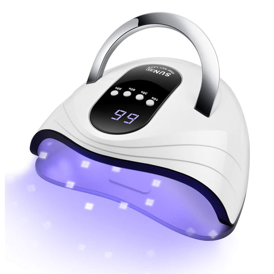 Sunrich UV Gel Nail Lamp front view offers compact home-use convenience for fast curing.