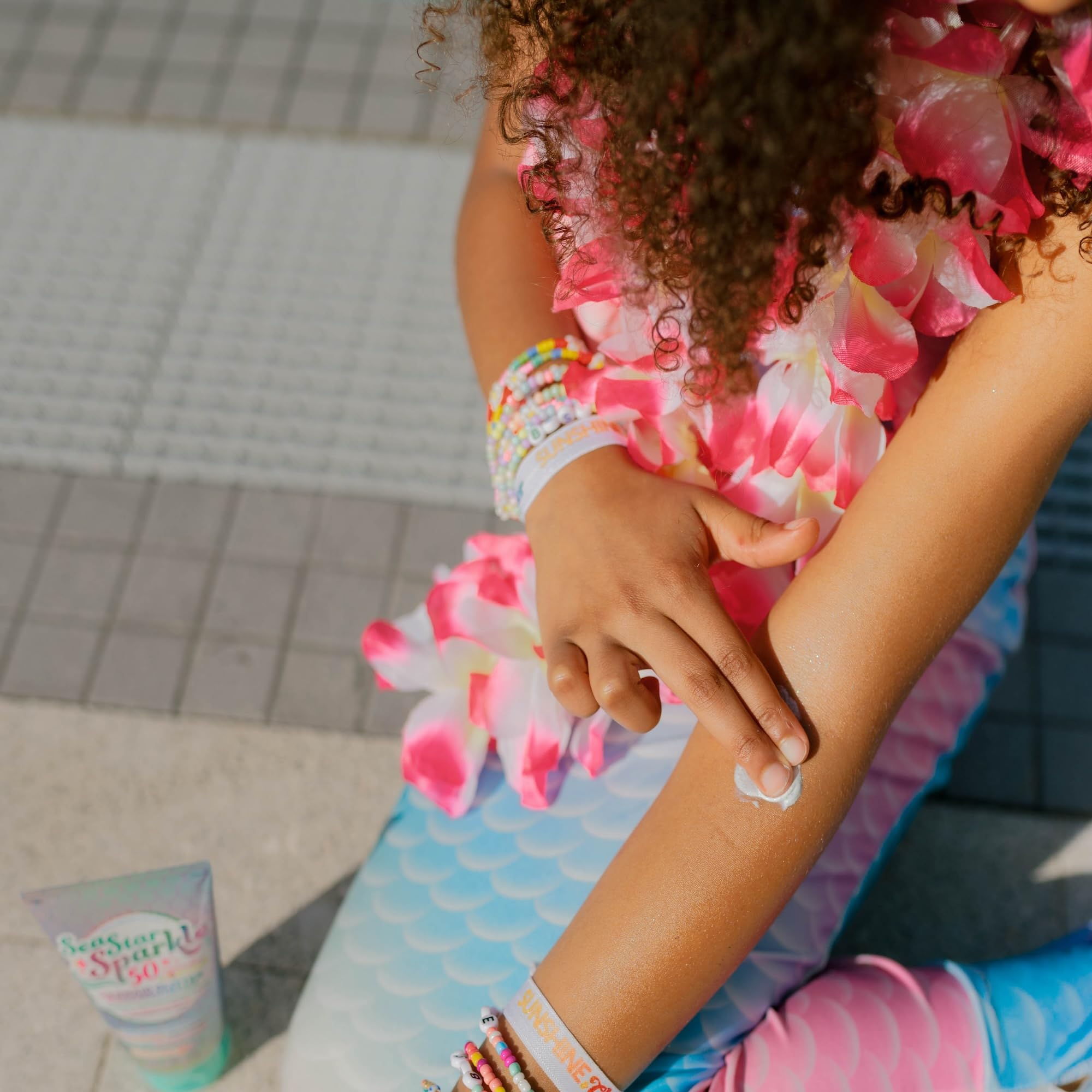 TSA-friendly Seastar Sparkle sunscreen tube for travel use