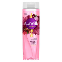 Sunsilk Onion & Jojoba Shampoo bottle front view for strong, resilient hair.