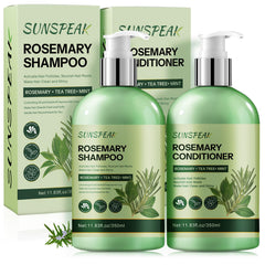 Sunspeak rosemary hair growth shampoo bottle boosts root strength and shine