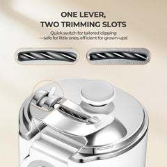 Suntony 3-speed dial adjusts power for all ages and nail types.