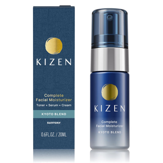 SUNTORY WELLNESS All-in-One bottle for men with pump, ready for daily hydration.