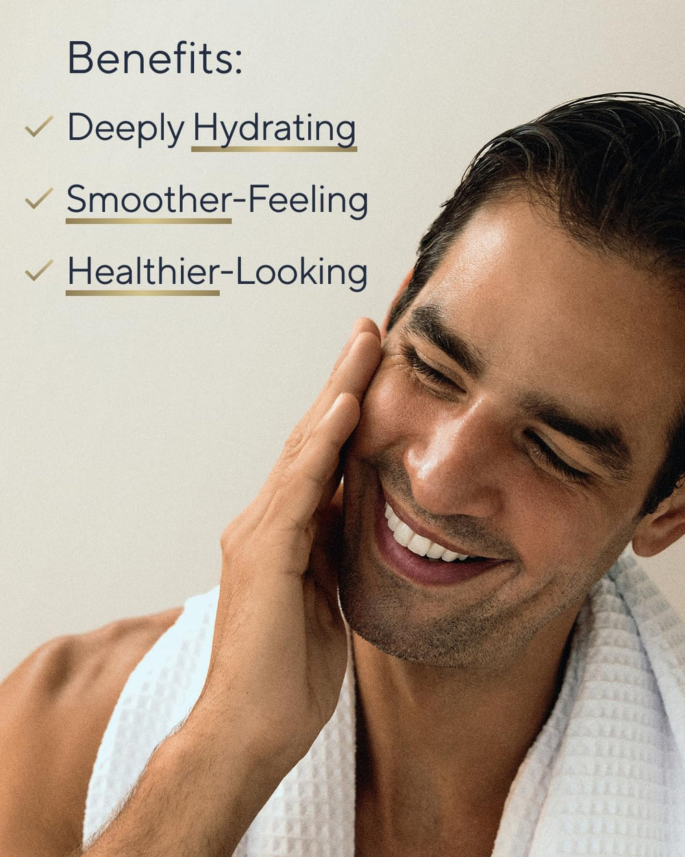 SUNTORY WELLNESS All-in-One pump top for quick one-handed application.